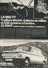 Description De La NSU TT - 1973 